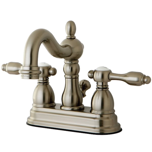 4" Centerset Bathroom Faucet, Brushed Nickel